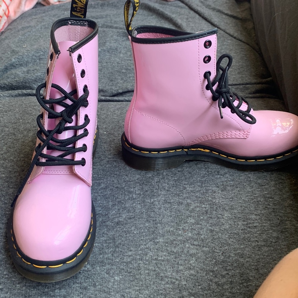 Pink cute dr. Martens boots